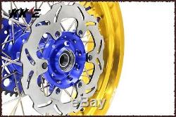 KKE 3.5/4.2517 Supermoto Wheels Rims Set For SUZUKI DRZ400SM 2005-2019