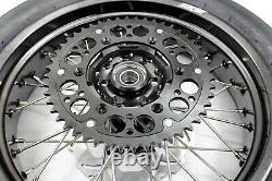 KKE 3.5/4.2517in. Supermoto Wheels Rims Tires Set For SUZUKI DRZ400SM 2005-2021