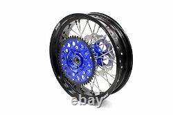 KKE 3.5-4.25 Cush Drive Supermoto Wheels Rims Set Fit SUZUKI DRZ400SM 2005-2022