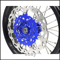 KKE 3.5/4.25 Cush Drive Supermoto Wheels Rims Set For SUZUKI DRZ400SM With Disc