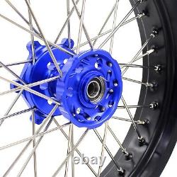 KKE 3.5/4.25 Cush Drive Supermoto Wheels Rims Set For Suzuki DRZ400SM 2005-2023