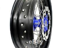 KKE 3.5/4.25 Supermoto CUSH Drive Wheels Rims Set For SUZUKI DRZ400SM 310mm Disc