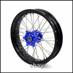 KKE 3.5/4.25 Supermoto Cush Wheel Set For SUZUKI DRZ400S 00-2021 400SM 400E Blue