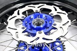 KKE 3.5/4.25 Supermoto Wheels Set Fit Suzuki DRZ400SM 2005-2020 CST Tires Blue