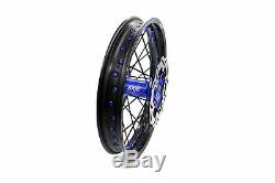 KKE DRZ400SM 2005-2019 21/18 Enduro Wheels Rims Set Fit SUZUKI 310mm Black Spoke