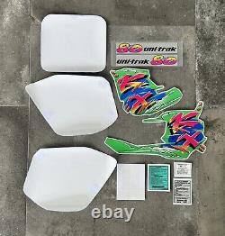 Kawasaki 1993 KX80 Full (Small Wheel) Decal Set / Including Backgrounds