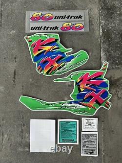 Kawasaki 1993 KX80 Full (Small Wheel) Decal Set / Including Backgrounds