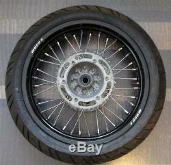 Kawasaki KLX250 Warp 9 17 Wheel Set, EBC SM6330C Rotor, New Contiforce Tires