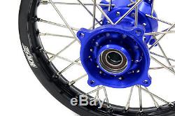 Kke 17/14 Kid's Small Wheels Rims Set Fit Ktm85 Sx 2003-2018 Mini Bike Blue Hub