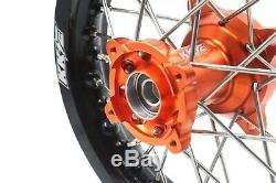 Kke 1.612/1.610 Kid's Small Wheels Rims Set Fit Ktm50 Sx 2000-2013 Mini Hub Or