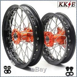 Kke 1.612/1.610 Small Kid's Wheels Rims Set Fit Ktm50 Sx 2000-2013 Mini Hub Or