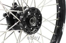 Kke 21/18 Drz400 Drz400e Drz400s Drz400sm Enduro Wheels Rim Set For Suzuki Black
