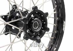 Kke 21/18 Drz400 Drz400e Drz400s Drz400sm Enduro Wheels Rim Set For Suzuki Black