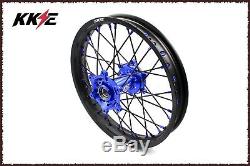 Kke 21/18 Drz400 Drz400e Drz400s Drz400sm Enduro Wheels Set For Suzuki Blue/blk