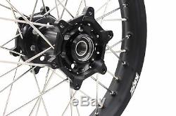 Kke 21/18 Enduro Wheels Rim Set Fit Suzuki Drz400 Drz400s Drz400e Drz400sm Black