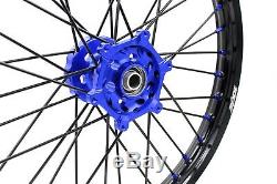 Kke 21/18 Enduro Wheels Rims Set Fit Suzuki Drz400s Drz400sm Drz400e Blue/black