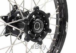 Kke 21/19 MX Wheels Rims Set Fit Suzuki Drz400 Drz400s Drz400e Drz400sm Blackhub