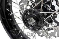 Kke 3.5/4.25 Complete Supermoto Wheels Set For Suzuki Drz400sm 2005-2018 Disc