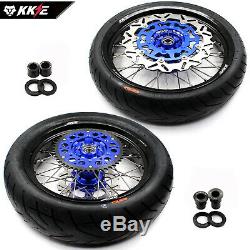 Kke 3.5/4.25 Cst Tire Fit Suzuki Drz400sm 2005-2018 Supermoto Wheels Set Bluehub