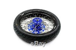 Kke 3.5/4.25 Cst Tire Fit Suzuki Drz400sm 2005-2018 Supermoto Wheels Set Bluehub