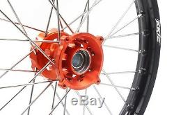 Kke Wheels 1.417 & 1.614 For Ktm85 Sx Small Wheels Rims Set Orange 2003-2018