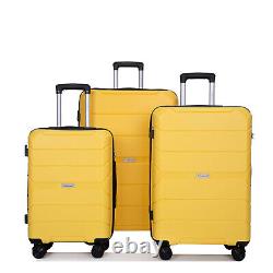 Luggage 3 Piece Set Suitcase Spinner Hardshell Lightweight TSA Lock Expandable