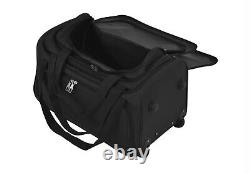 Luggage Black 3 Piece Travel Set Wheels Storage Handle Small Medium Large