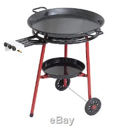 Mabel Home Paella Pan + Paella Burner and Stand Set on Wheels + Complete Paella