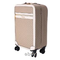 Michael Kors Jet Set Travel Trolley Carry-on Suitcase MK Signature Light Cream