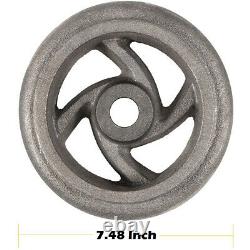 Mining Ore Car Small Track Mine Cart Wheel Cast Iron 7 1/4 Dia Fit for LG 4 Pack