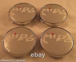Miro Wheels Chrome /Silver Custom Wheel Center Caps Set of 4 # 106-3 NEW! SMALL