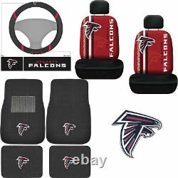 NEW NFL Atlanta Falcons Car Truck Floor Mats Seat Covers & Steering Wheel Cover