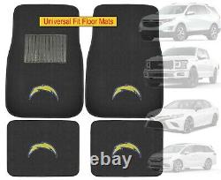 NFL Los Angeles Chargers Car Truck Floor Mats Seat Covers Steering Wheel Cover