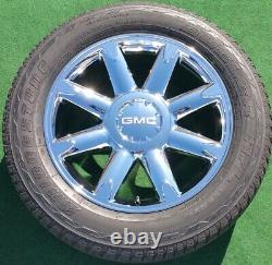 New GMC Yukon DENALI Wheels Tires Set 4 OEM Factory style Chrome 20 Sierra 5304