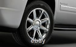 New GMC Yukon DENALI Wheels Used Tires Set 4 OEM Factory style Chrome 20 in 5304