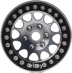 RC Rims 4Pcs 1.9 Inch Beadlock RC Wheel Rim Set Wheel Hub for 110 RC Cr