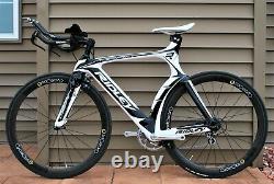 RIDLEY DEAN Carbon Tri Triathlon Pro Bike CycleOps Wheelset, Small 52cm TT aero