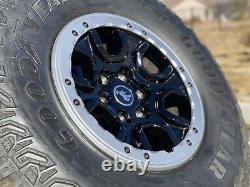 SET OF 5 Beadlock 2022 Ford Bronco OEM Wheels 6x5.5 rims M/T Tires Goodyear