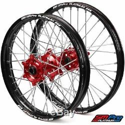 SM Pro Platinum Enduro Wheel Set Red Silver BETA RR 2013-2020 21/18