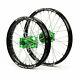 Sm Pro Platinum Mx Green Black Wheel Set Kawasaki Kxf 250 450