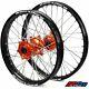 Sm Pro Platinum Motocross Wheel Set Ktm Orange Silver Ktm 125 Up 13-14