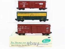 S Scale S-Helper Service Showcase Line 00345 CNW Box Cars & Stock Car 3-Car Set