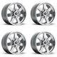 Set 4 20 Mamba 586s M14 20x9 Silver With Machined Face 6x135 Wheels 30mm Rims