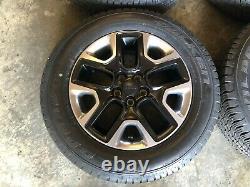 Set of 4, 17 Jeep Compass Trailhawk Wheels and Tires, Like New Factory OEM