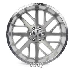 (Set of 4) Axe AX2.1 Wheels 26x14 6x135-6x139.7 -76 mm Silver Rims 26'' Inch