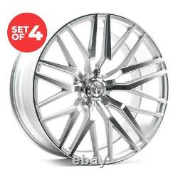 (Set of 4) Axe EX30 Wheels 20x8.5 5x108 +40 mm Silver Rims 20'' Inch