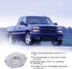 Set of 4 Chromed Wheel Hub Center Caps 20 Inch for 2004-2007 Chevrolet Silverado