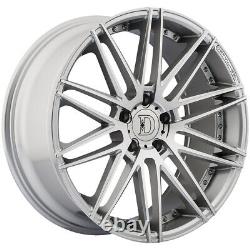 (Set of 4) Defy D01 20x9 5x120 +35mm Silver Wheels Rims 20 Inch