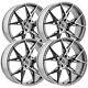 (set Of 4) Defy D11 17x7.5 5x4.5 +38mm Silver Wheels Rims 17 Inch