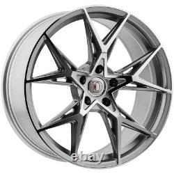 (Set of 4) Defy D11 17x7.5 5x4.5 +38mm Silver Wheels Rims 17 Inch